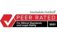 Martindale-Hubbell | Peer Rated | For Ethical Standards and Legal Ability | 2021
