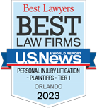Best Law Firms - U.S. News - personal injury litigation - plaintiffs Tier 1 Badge
